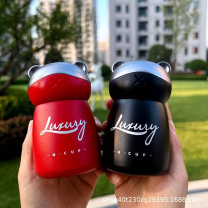 Mini Cute Bear Thermos Water Bottle