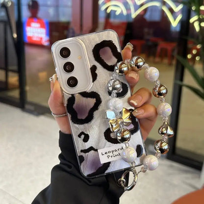 Feline Chic with Pearl Accent Case - Samsung