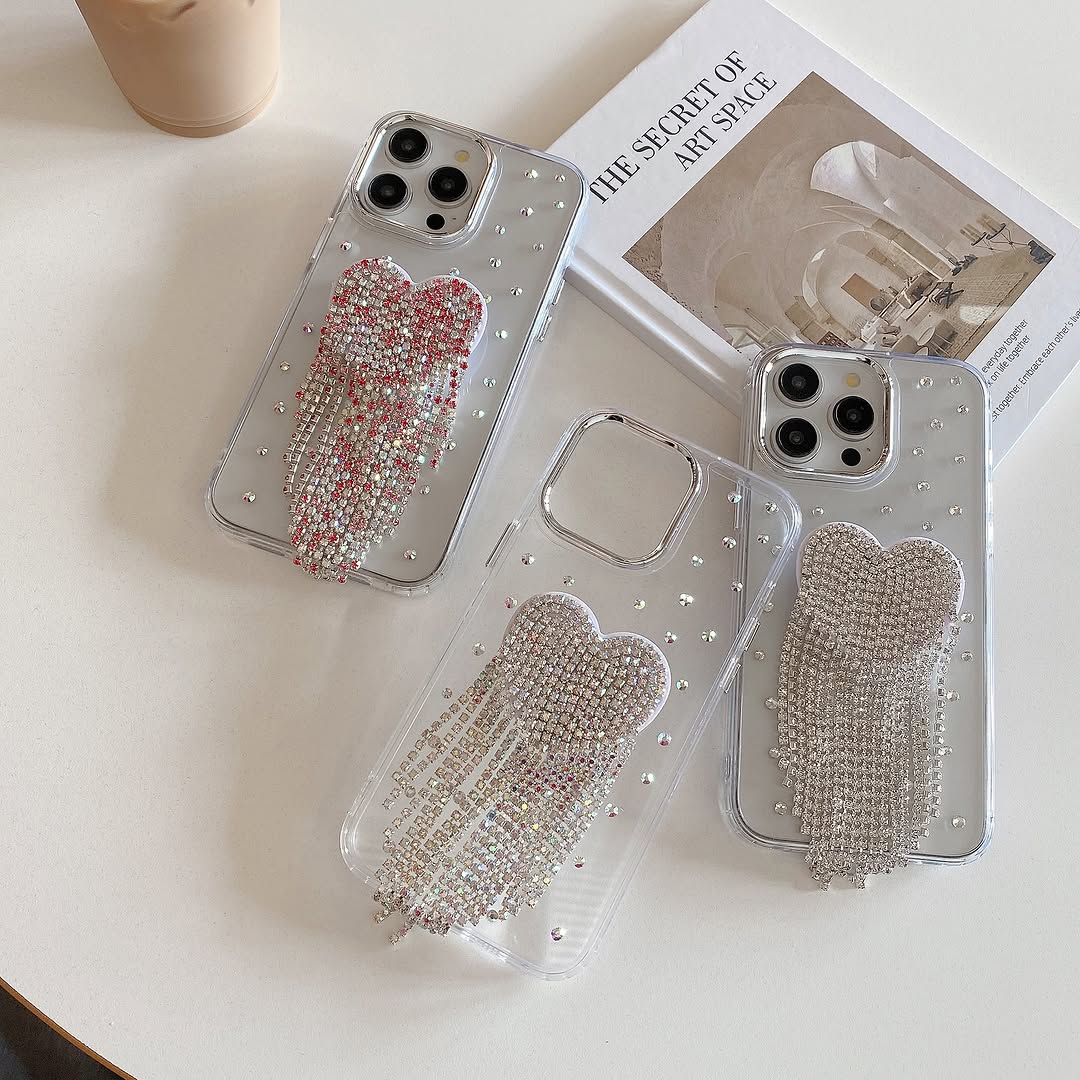Luxe Crystal Bow Stand Phone Case