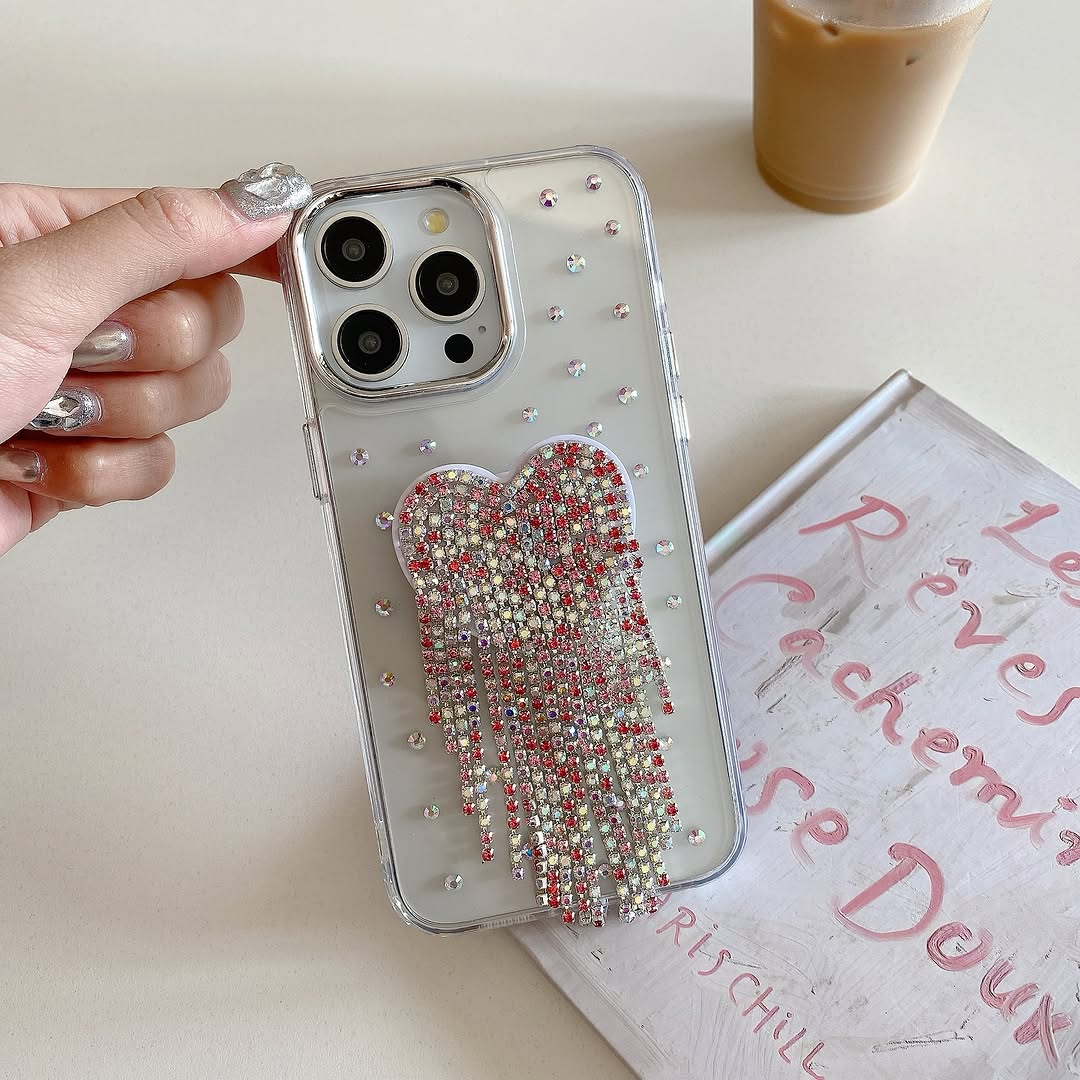 Luxe Crystal Bow Stand Phone Case