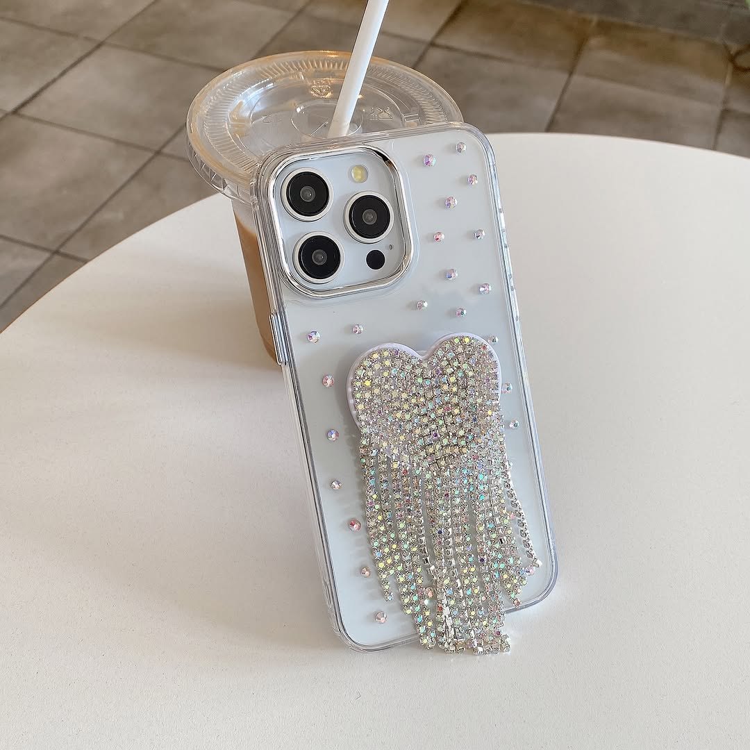 Luxe Crystal Bow Stand Phone Case