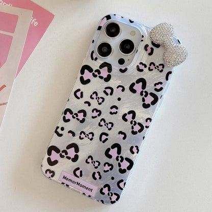 Glam Leopard Bow Phone Case