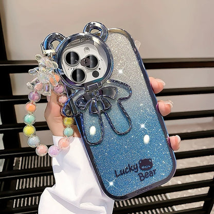 Glam Bunny Flip Mirror Phone Case
