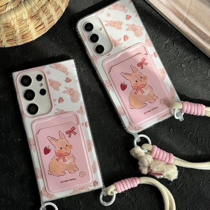 Bunny Hanging Bow Case - Samsung