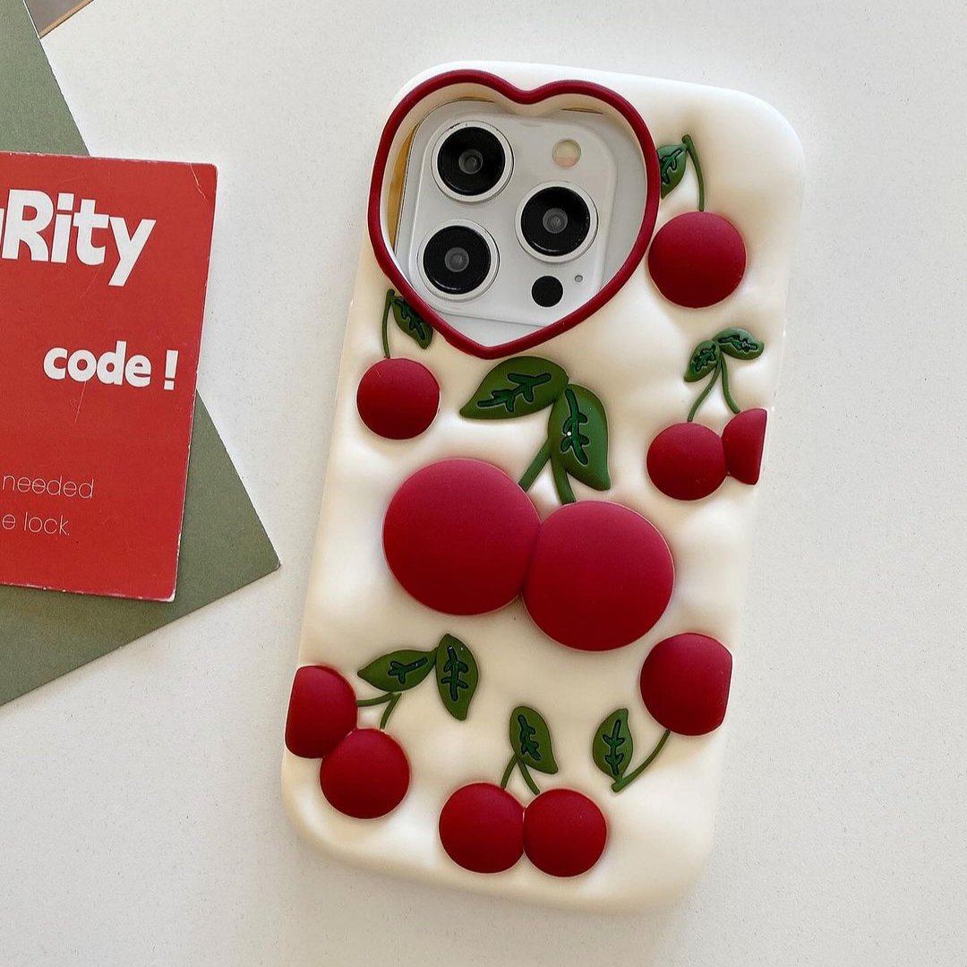 Red Cherry Holder Case