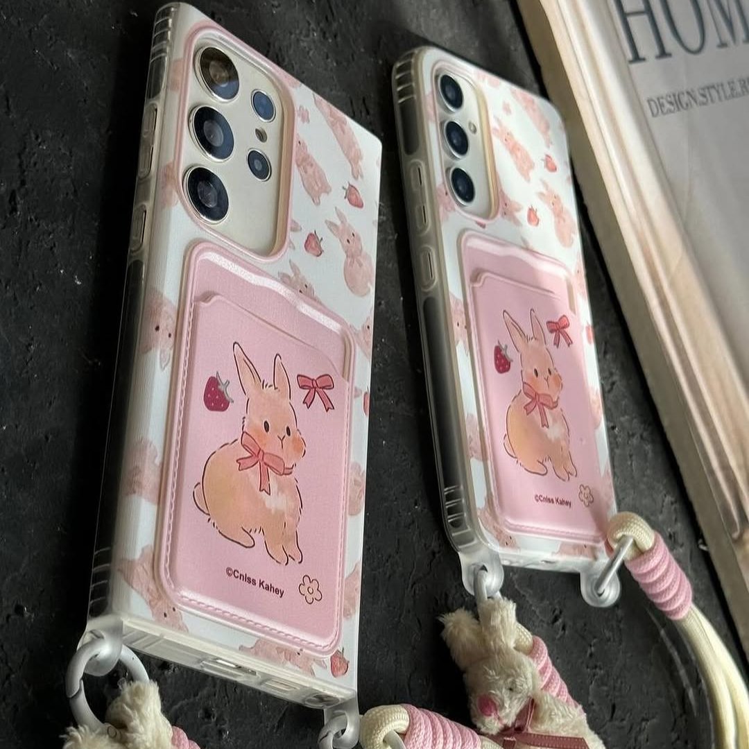 Bunny Hanging Bow Case - Samsung