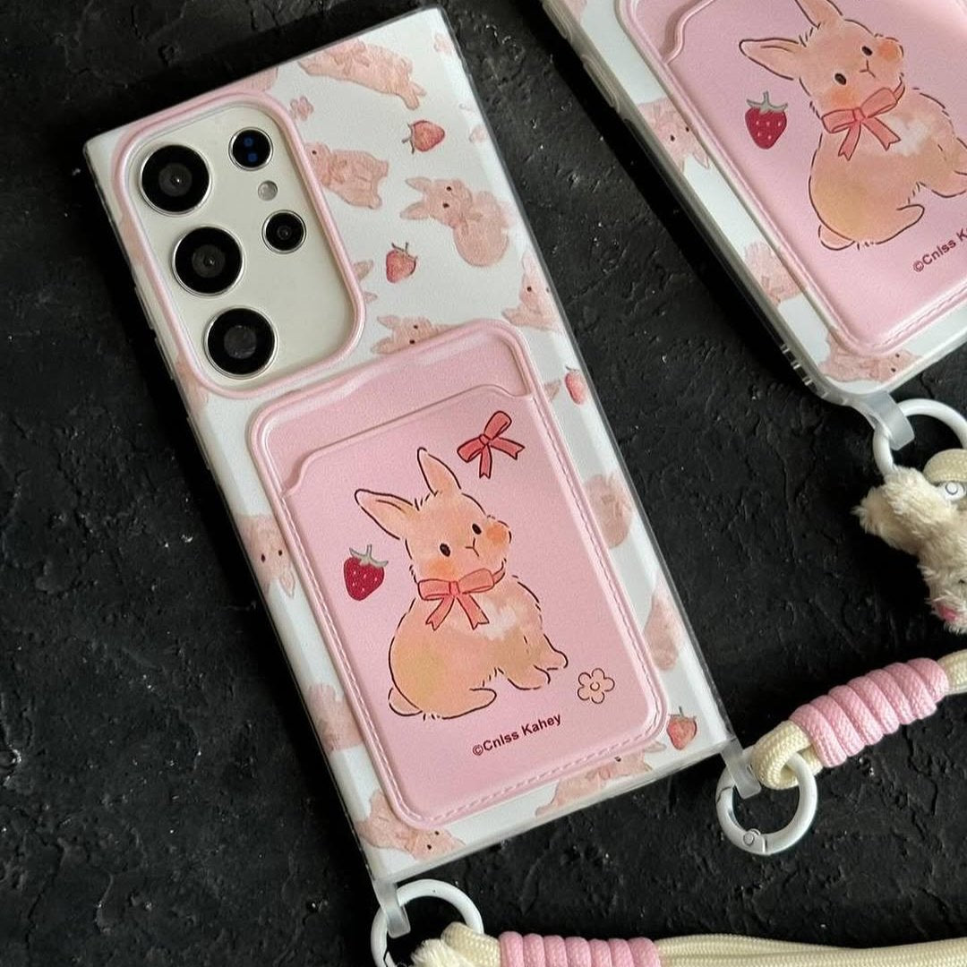 Bunny Hanging Bow Case - Samsung
