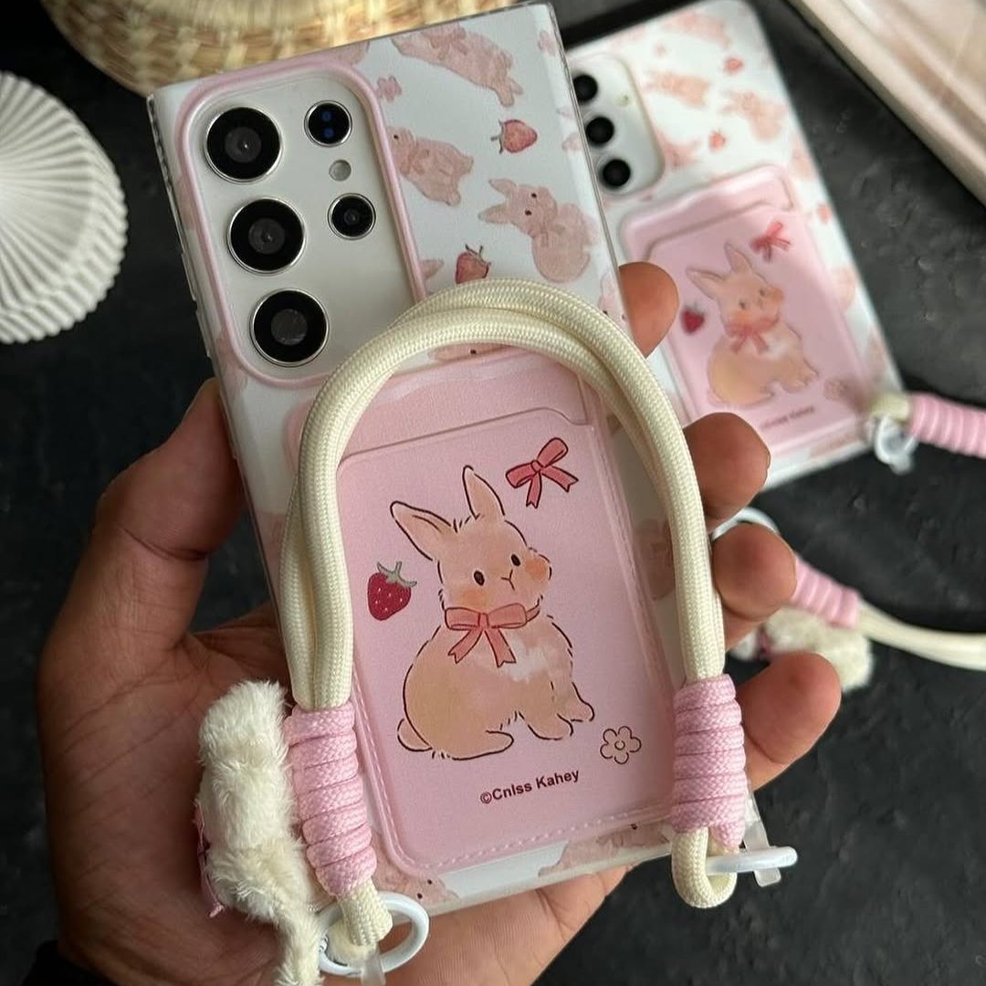 Bunny Hanging Bow Case - Samsung