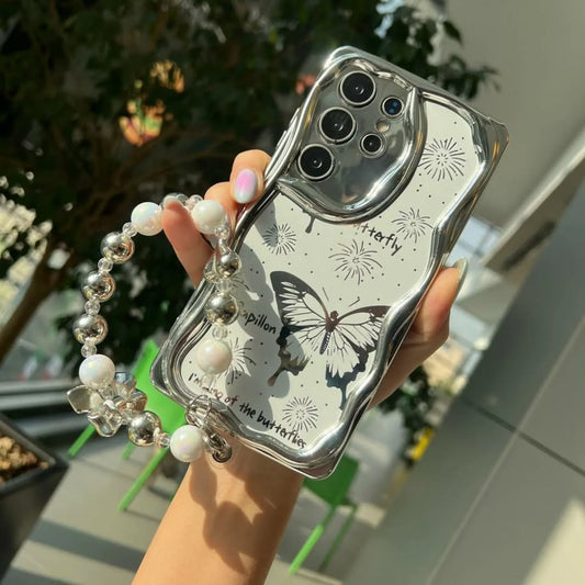Silver Butterfly with Charm Case - Samsung