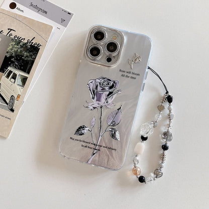 Luxury Aesthetic Blooming Rose Case