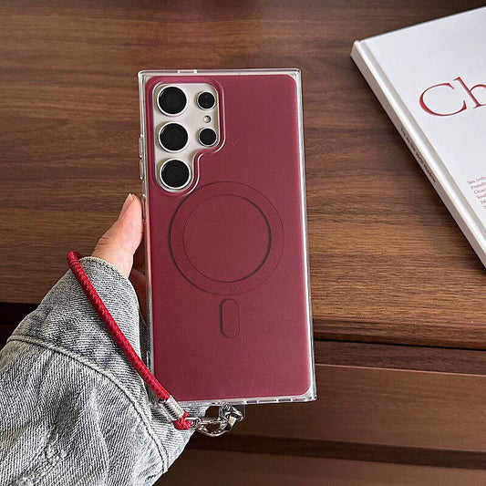 Luxury Magnetic Wrist Strap MagSafe Case - Samsung