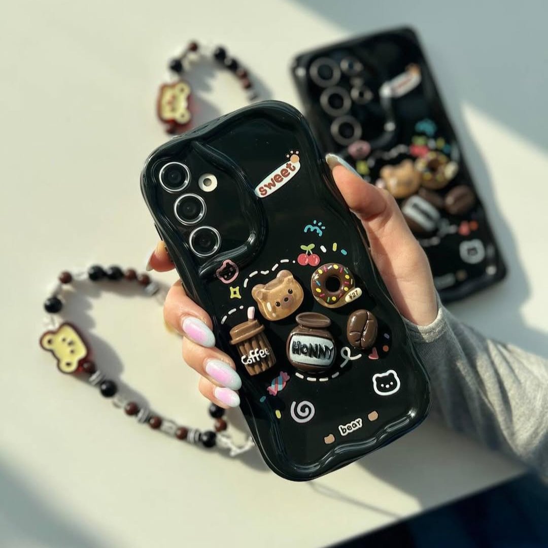 Sweet Bear Case with Charm - Samsung