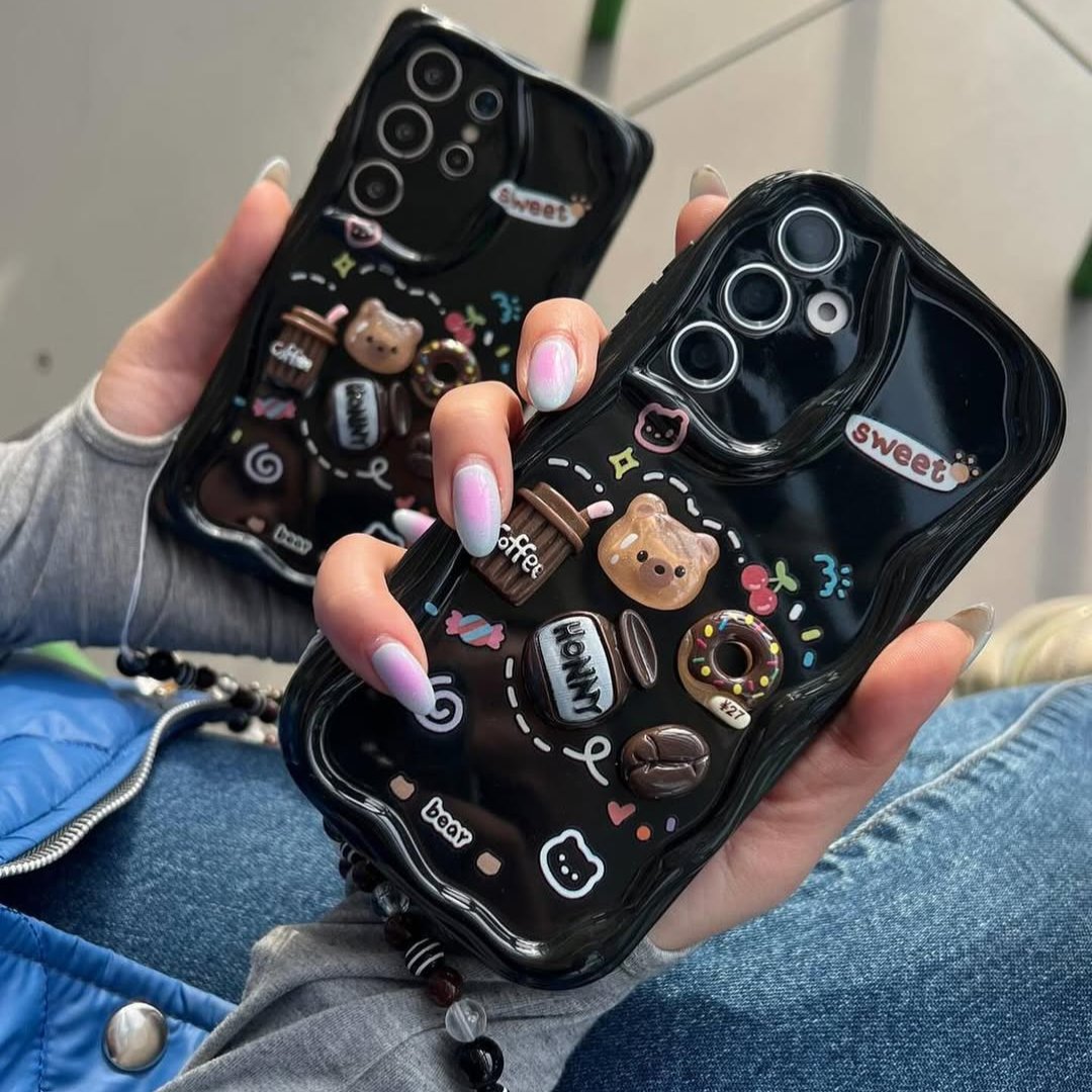 Sweet Bear Case with Charm - Samsung