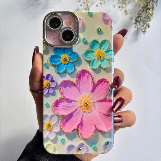 Shimmering Blooms Floral Phone Case