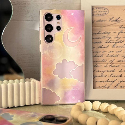 Colorful Moon and Cloud Case - Samsung