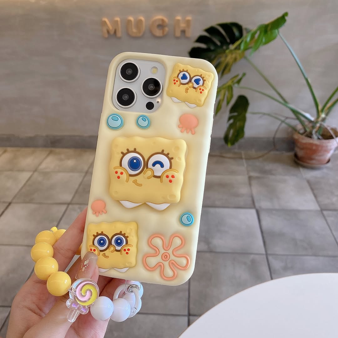 Spongebob Holder Case with Strap