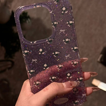 Glitter Bow Case with Charm