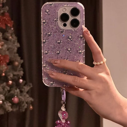 Glitter Bow Case with Charm