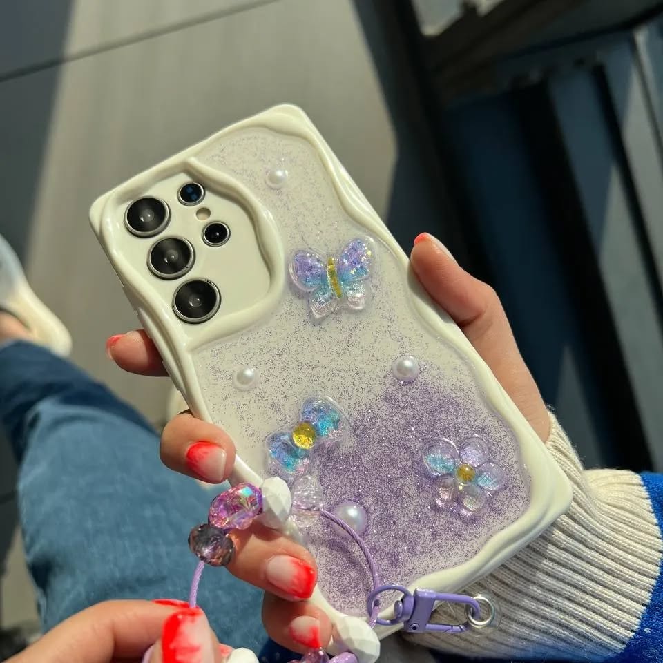 Epoxy Bow and Butterfly Case - Samsung
