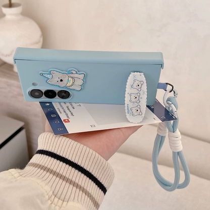 Cute Puppy Fold Case - Samsung