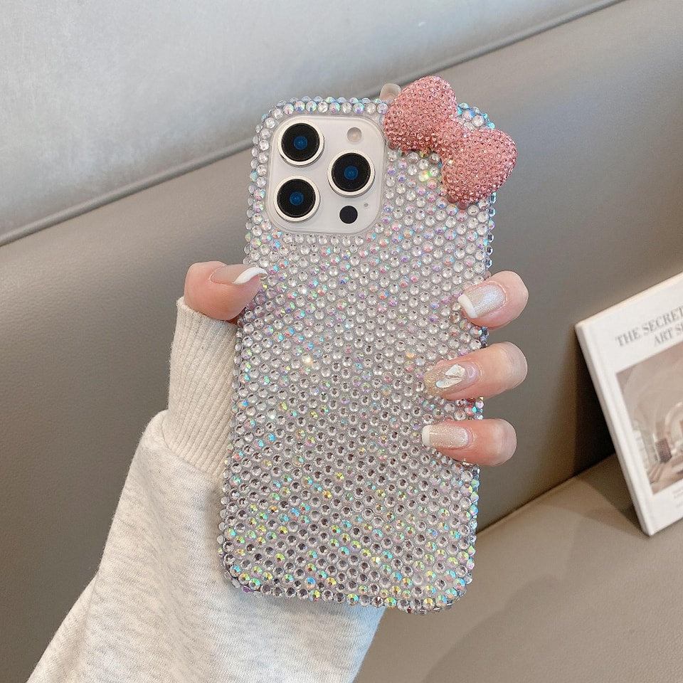 Glam Bow Crystal Shine Phone Case