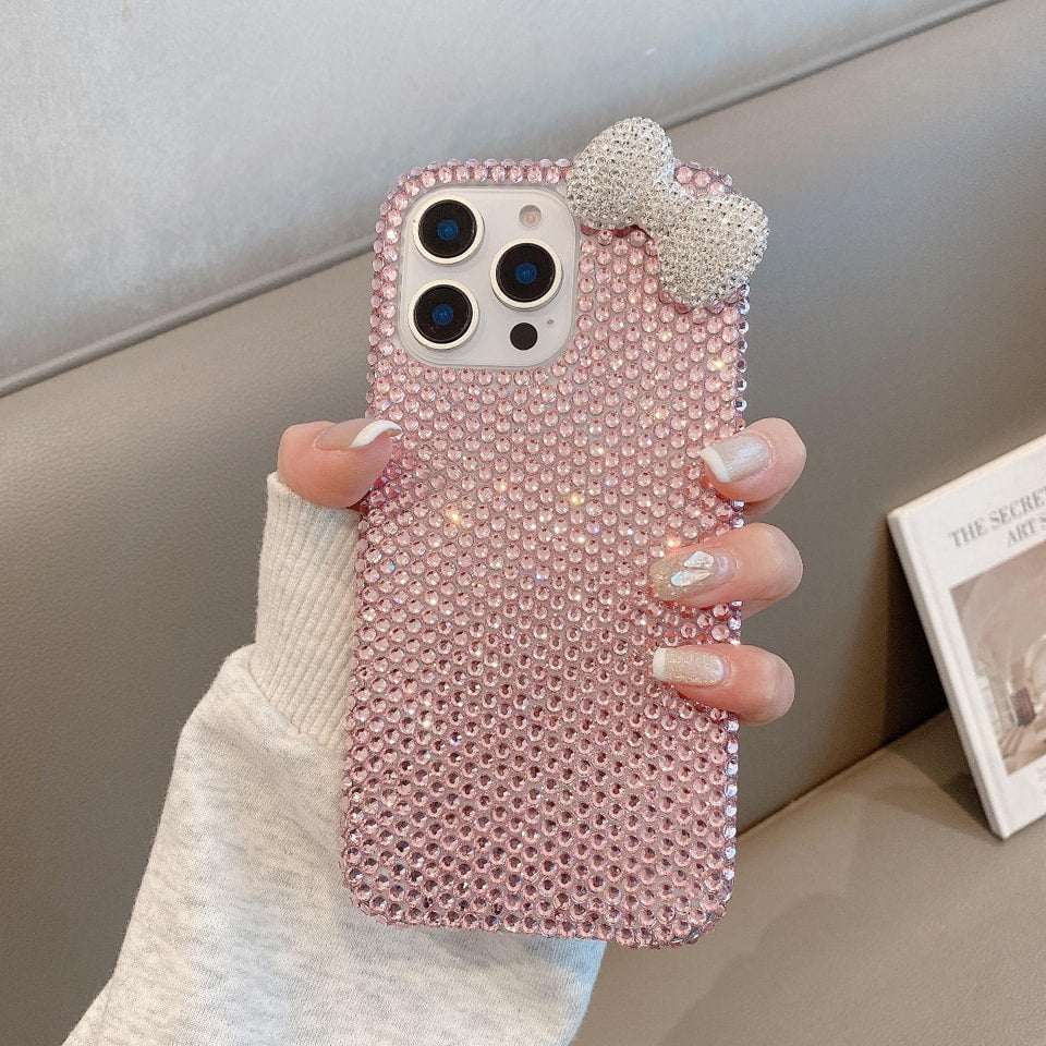 Glam Bow Crystal Shine Phone Case