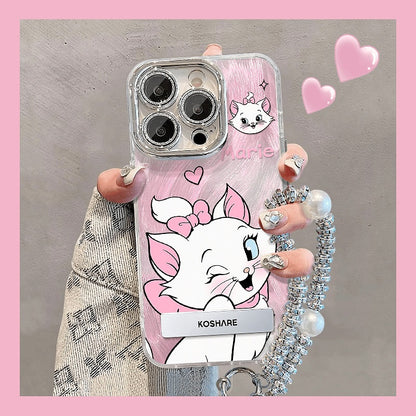 Kitty Charm Pearl Bracelet Case