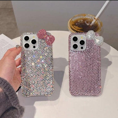 Glam Bow Crystal Shine Phone Case