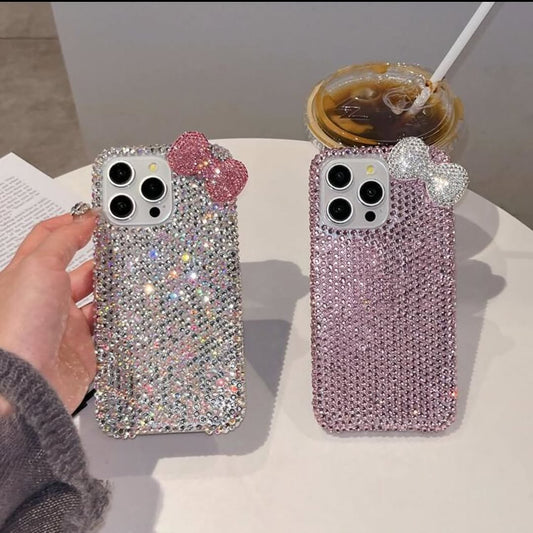 Glam Bow Crystal Shine Phone Case