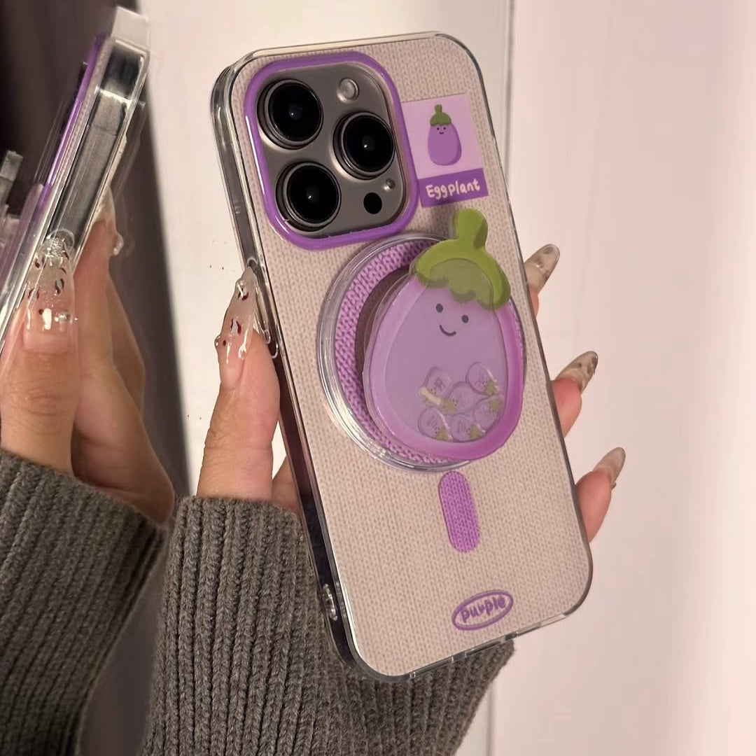 Cheerful Eggplant Phone Case