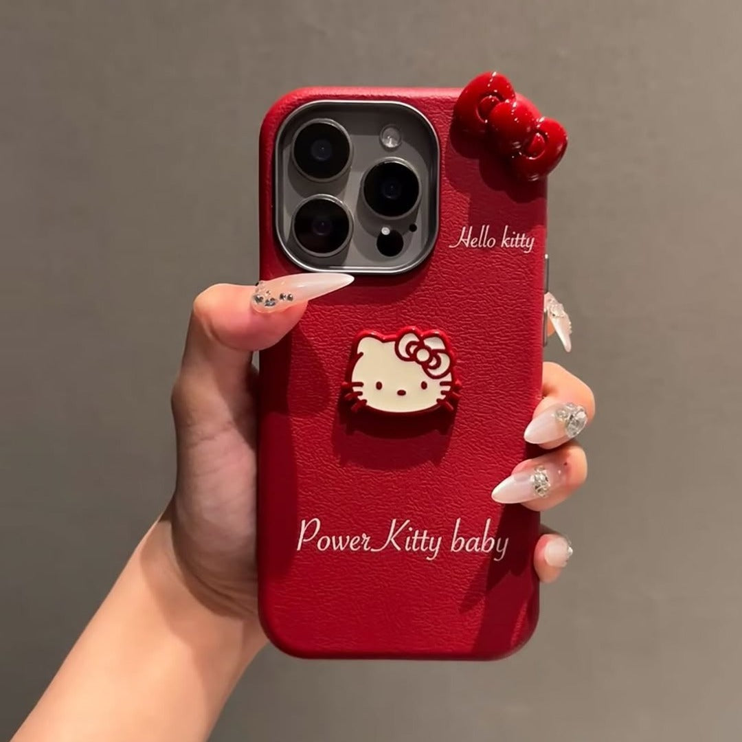 Kitty Love Bow Phone Case