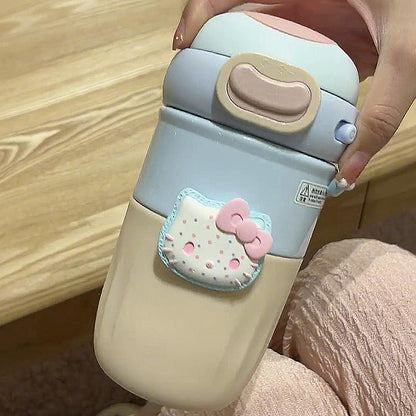 Kawaii Kitty Insulated Water Bottle