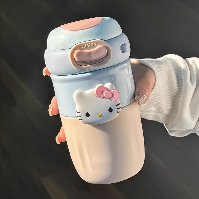 Kawaii Kitty Insulated Water Bottle