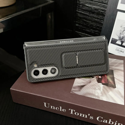 Galaxy Z Fold6 Rugged Carbon Fiber Bracket Case