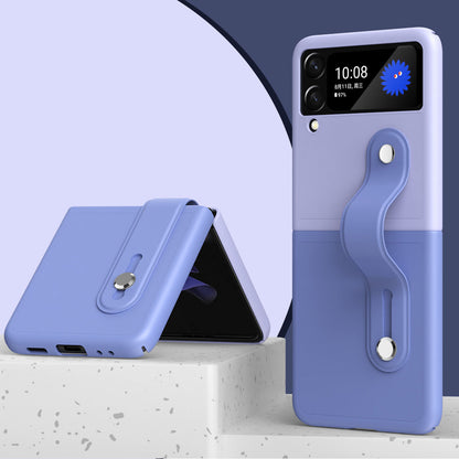Galaxy Z Flip6 Stylish Wrist Strap Dual-Tone Case