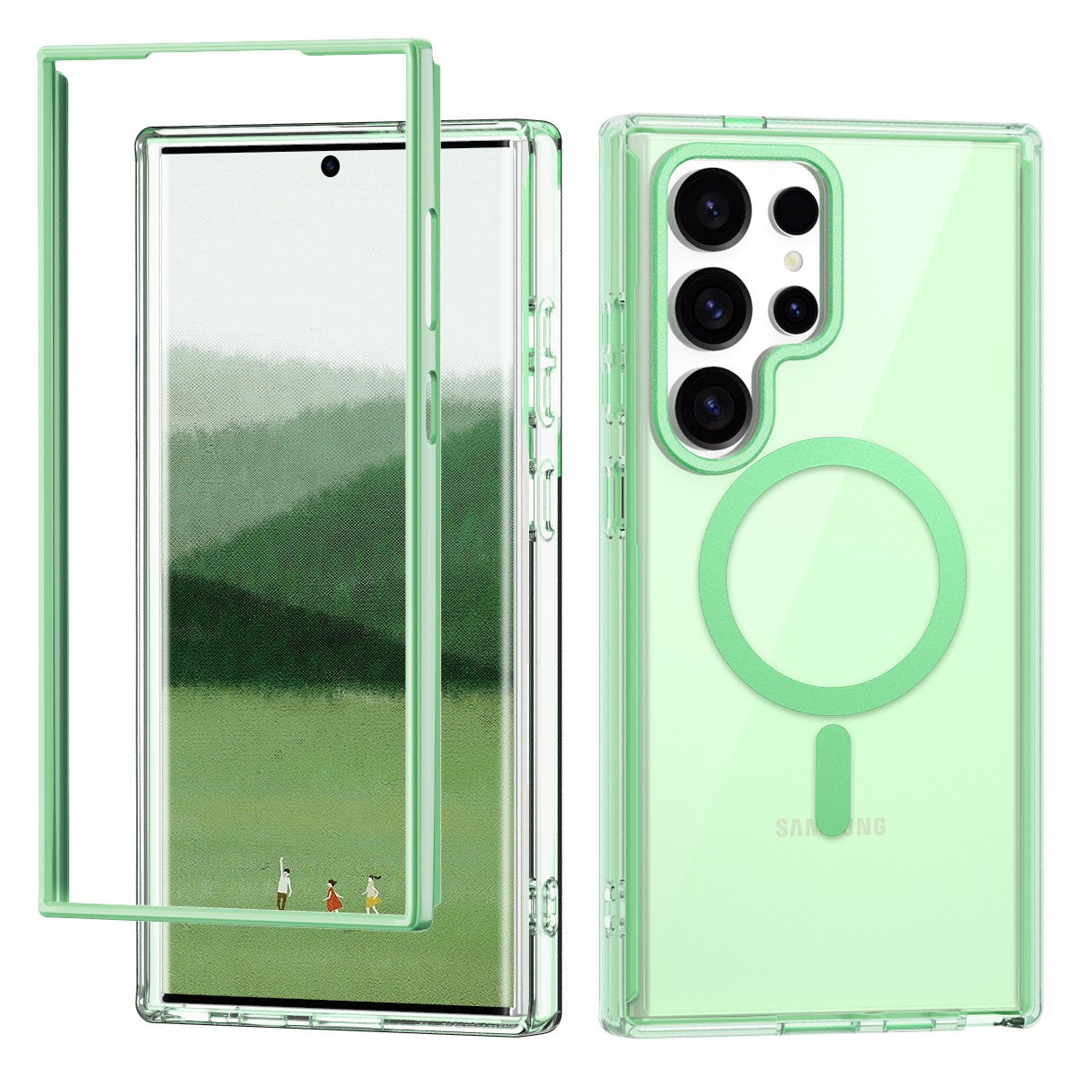 Sleek Clear Dual-Layer Protection Case - Samsung