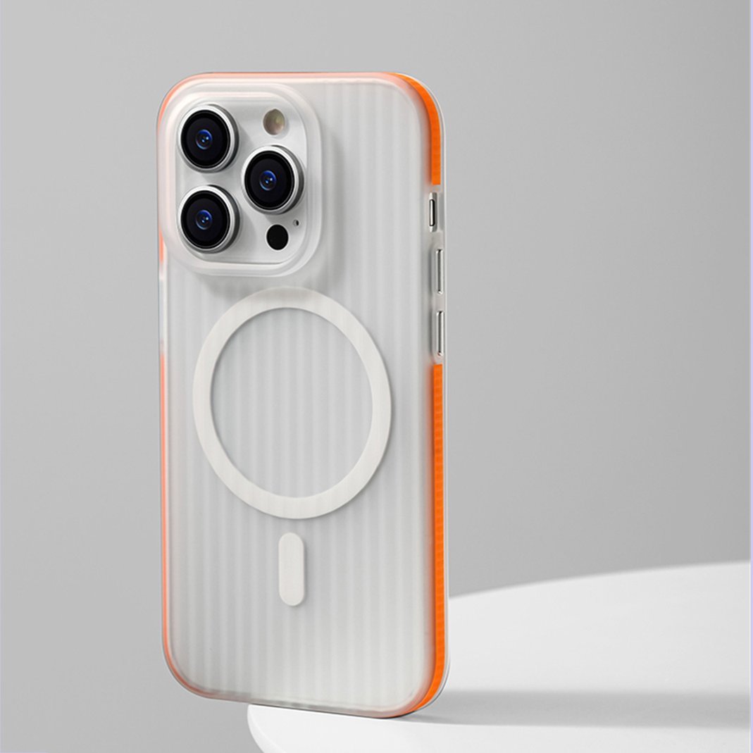Smooth Corrugated Pattern MagSafe Case - iPhone