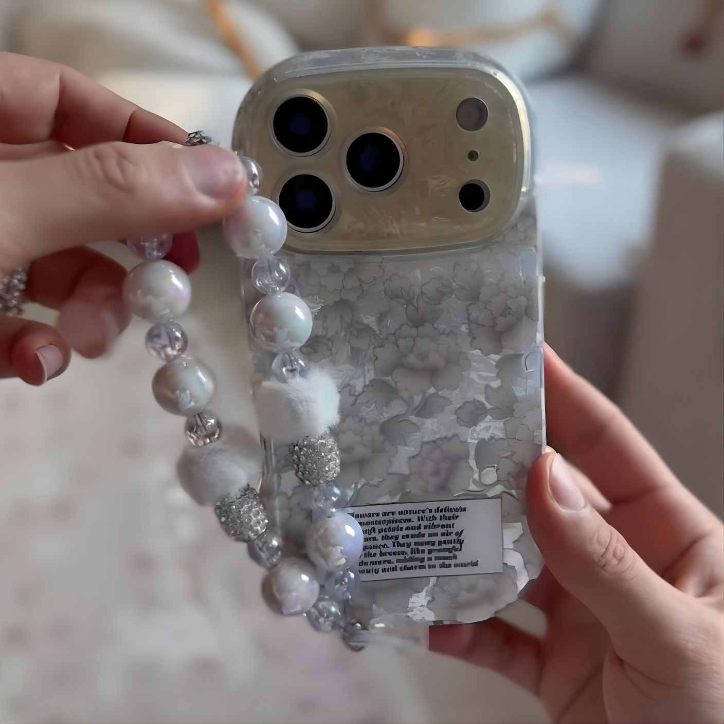 Winter Bloom Pearl Case