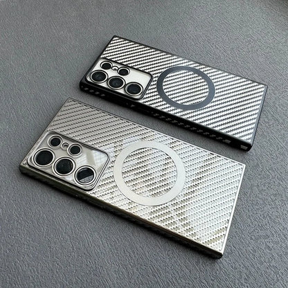 Business Clear Carbon Fiber MagSafe Case - Samsung