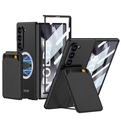 Prestigious Plaid Pattern Leather Case - Samsung
