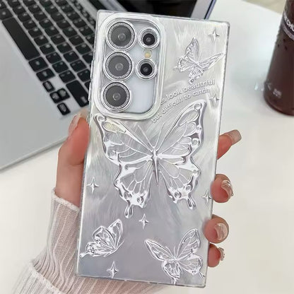 Silver Wings Butterfly Phone Case - Samsung