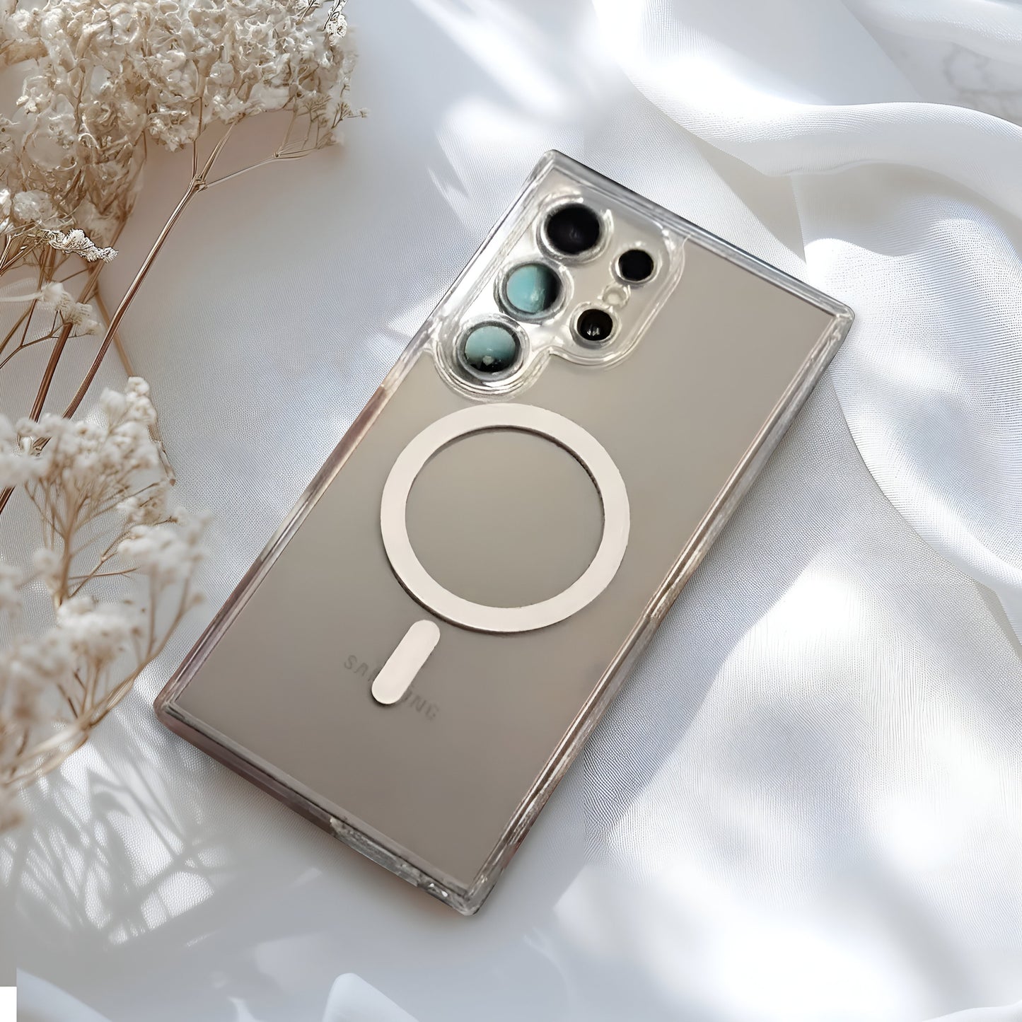 Galaxy S25 Ultra Glide Guard Transparent MagSafe Case- Samsung