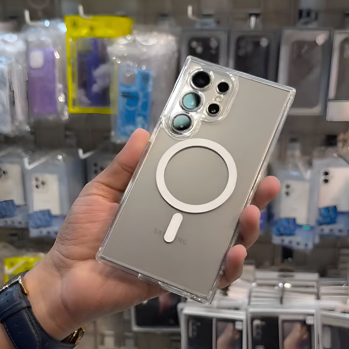 Galaxy S25 Ultra Glide Guard Transparent MagSafe Case- Samsung