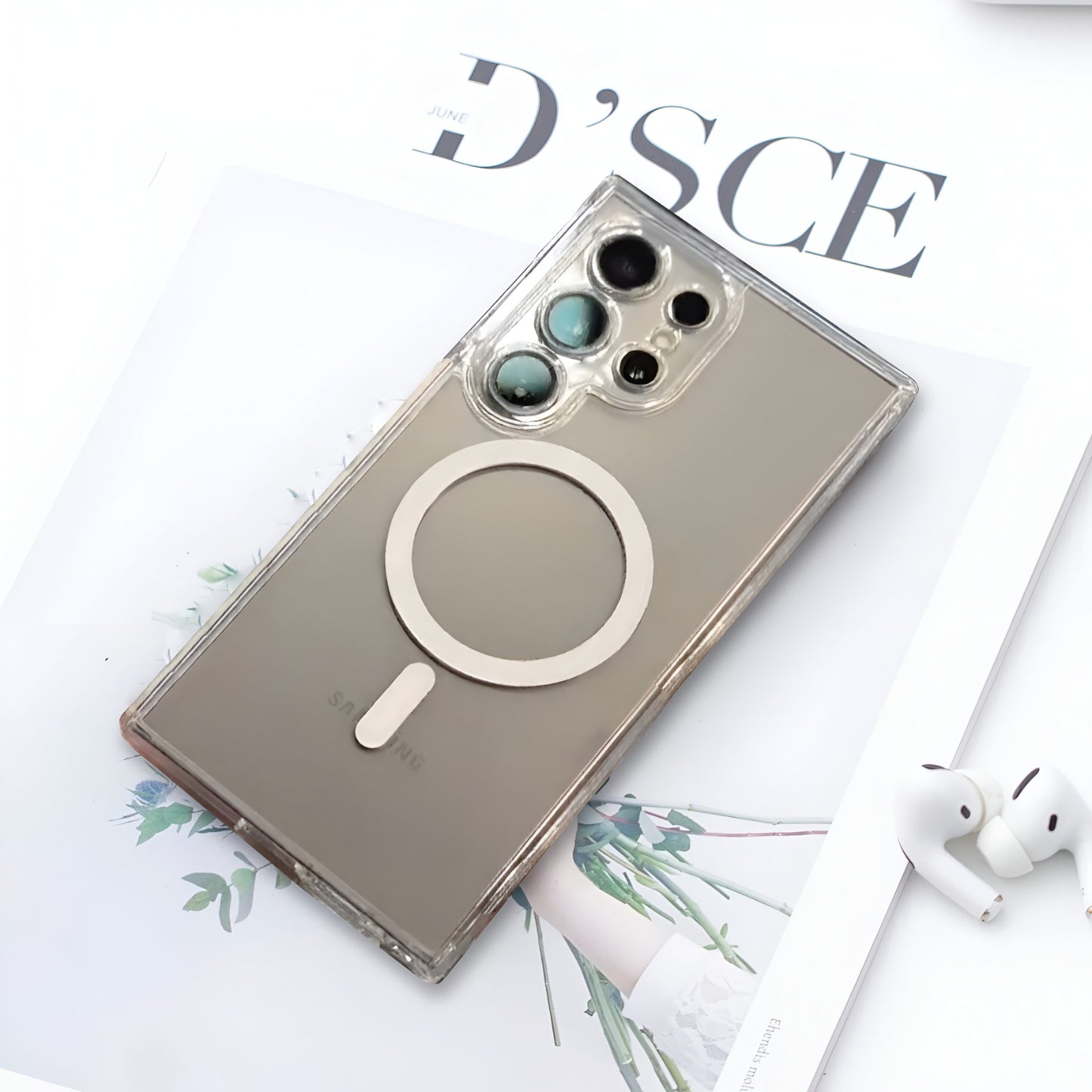 Galaxy S25 Ultra Glide Guard Transparent MagSafe Case- Samsung