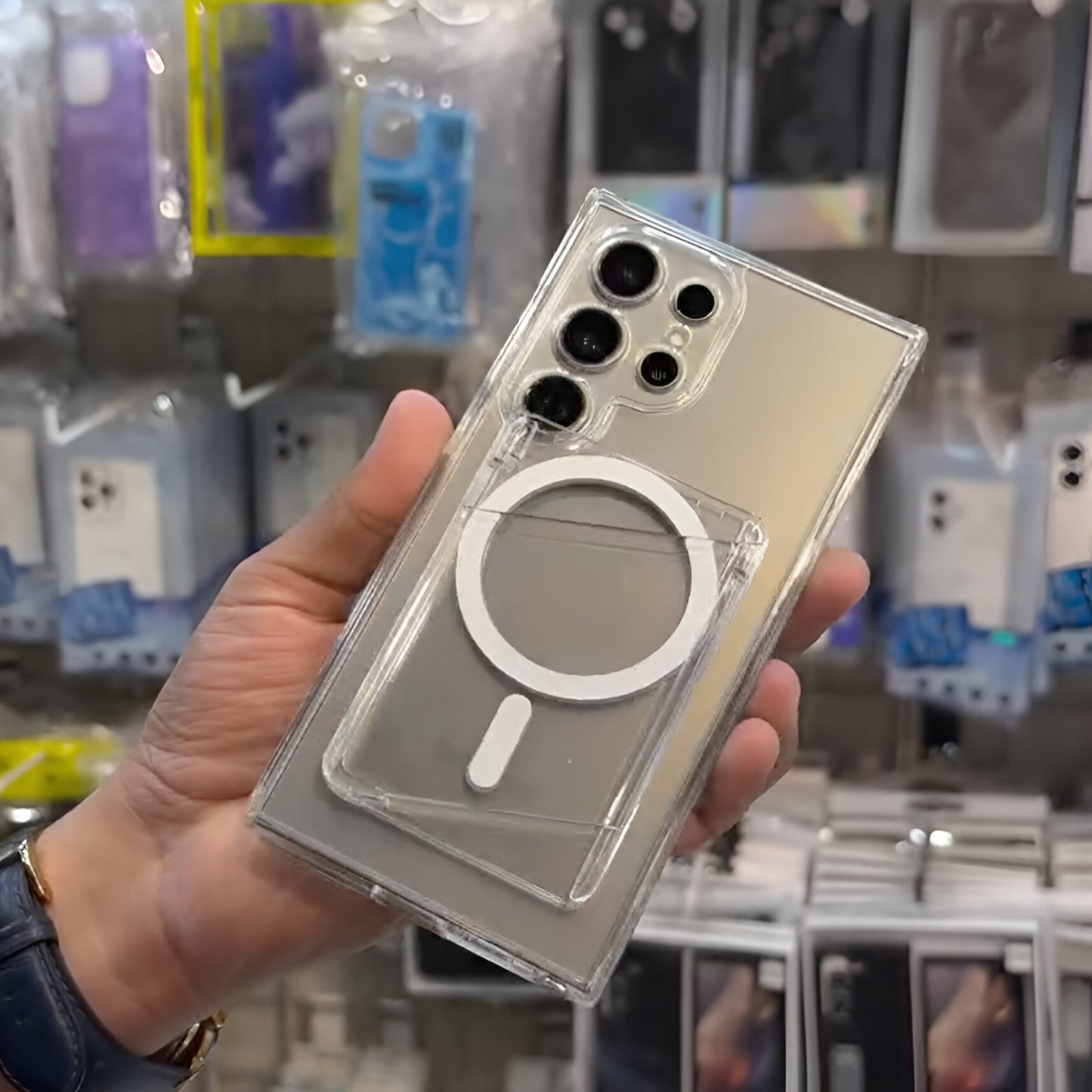 Galaxy S25 Ultra Glide Guard Transparent MagSafe Case- Samsung