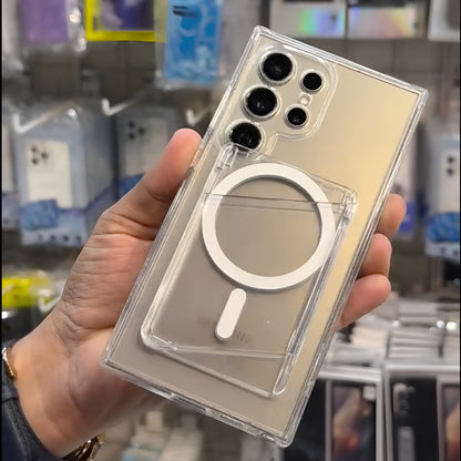 Galaxy S25 Ultra Glide Guard Transparent MagSafe Case- Samsung