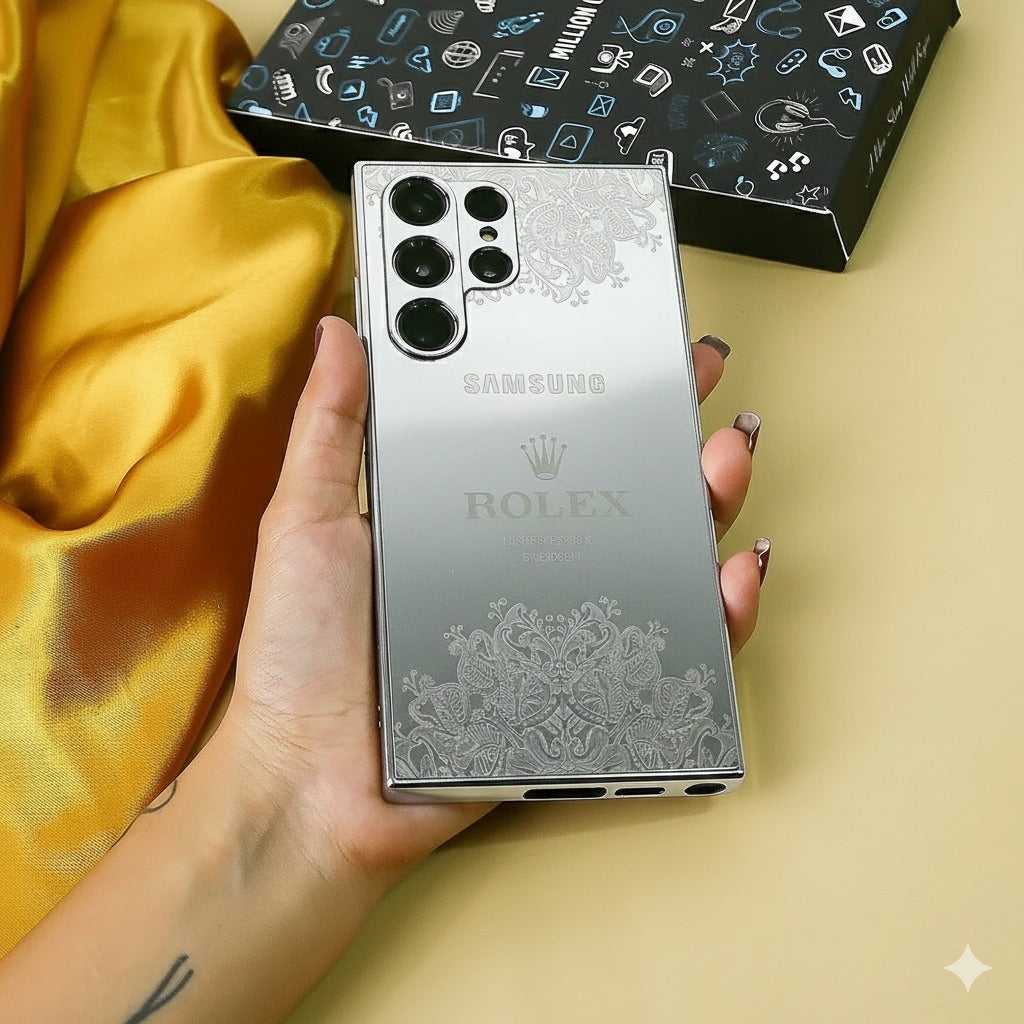 Crafted Silver Luxurious Camera Protective Case