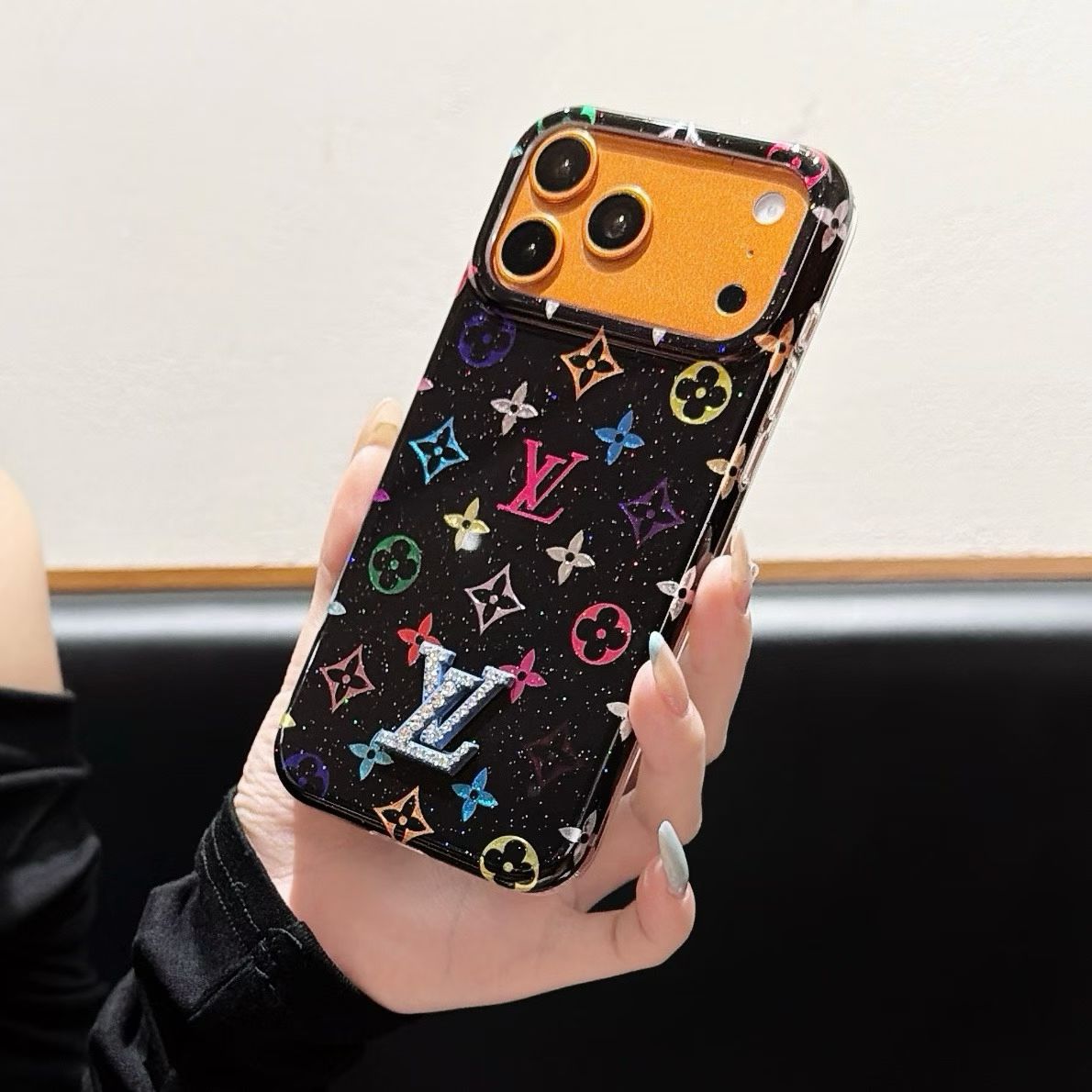 Royal Icon Print Clear Back Case