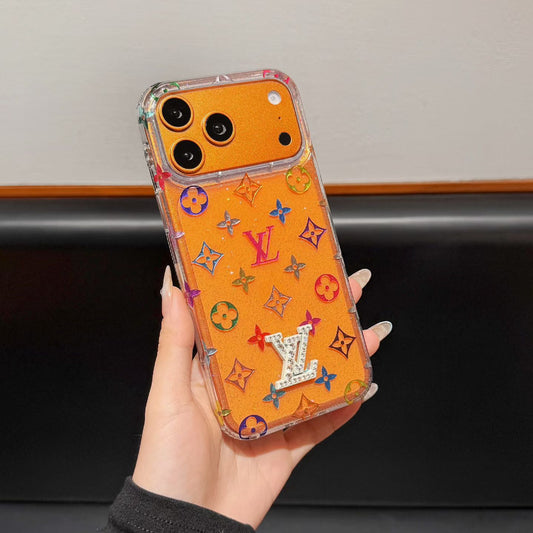 Premium Monogram Style Clear Back Case