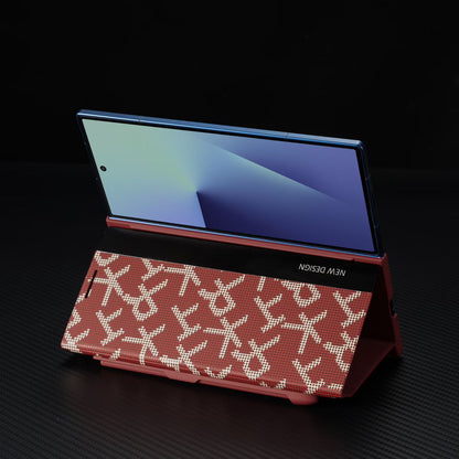 Signature Matrix Code Leather Case